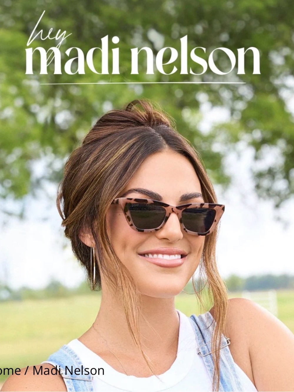 Tortoiseshell Cat-Eye Sunglasses - Madi Nelson Diff
